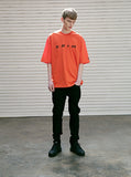 メスノウン(MASSNOUN) DIFFERENT REFLECTIVE OVER-FIT T-SHIRTS MSETS002-OR