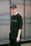 メスノウン(MASSNOUN) DIFFERENT REFLECTIVE OVER-FIT T-SHIRTS MSETS002-BK