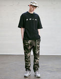 メスノウン(MASSNOUN) DIFFERENT REFLECTIVE OVER-FIT T-SHIRTS MSETS002-BK