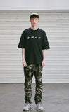 メスノウン(MASSNOUN) DIFFERENT REFLECTIVE OVER-FIT T-SHIRTS MSETS002-BK