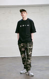 メスノウン(MASSNOUN) DIFFERENT REFLECTIVE OVER-FIT T-SHIRTS MSETS002-BK