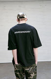 メスノウン(MASSNOUN) DIFFERENT REFLECTIVE OVER-FIT T-SHIRTS MSETS002-BK