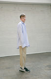 メスノウン(MASSNOUN) SS STRIPE OVER-FIT SHIRTS MSEST003-SK＋strap