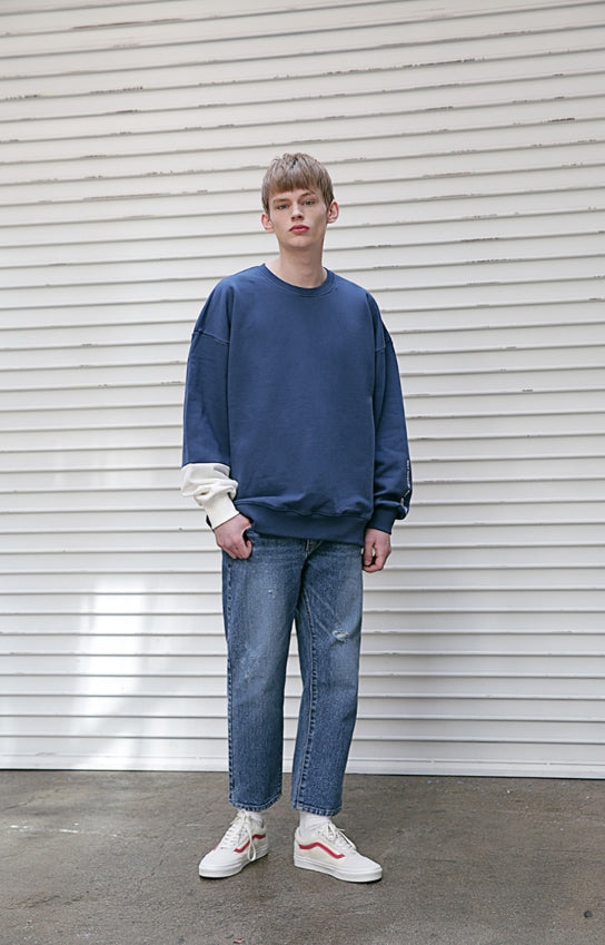 メスノウン(MASSNOUN) SB REFLECTIVE OVERSIZED SWEATSHIRTS MSECR002-DB