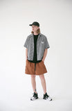 メスノウン(MASSNOUN) SL LOGO BASIC SM CHECK SHIRTS MSEST007-BK