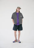 メスノウン(MASSNOUN) SL LOGO BASIC MD CHECK SHIRTS MSEST008-NV