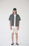 メスノウン(MASSNOUN) SL LOGO BASIC MD CHECK SHIRTS MSEST008-NV