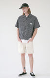 メスノウン(MASSNOUN) SL LOGO BASIC MD CHECK SHIRTS MSEST008-NV