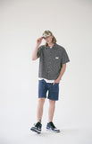 メスノウン(MASSNOUN) SL LOGO BASIC MD CHECK SHIRTS MSEST008-NV