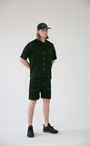 メスノウン(MASSNOUN) STICH LINE POCKET BASIC SHIRTS MSEST009-BK