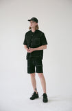 メスノウン(MASSNOUN) STICH LINE POCKET BASIC SHIRTS MSEST009-BK