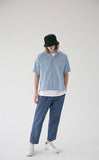 メスノウン(MASSNOUN) STICH LINE POCKET BASIC SHIRTS MSEST009-BL