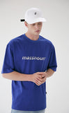 メスノウン(MASSNOUN) SL3 LOGO OVERSIZED T-SHIRTS MSETS006-BL