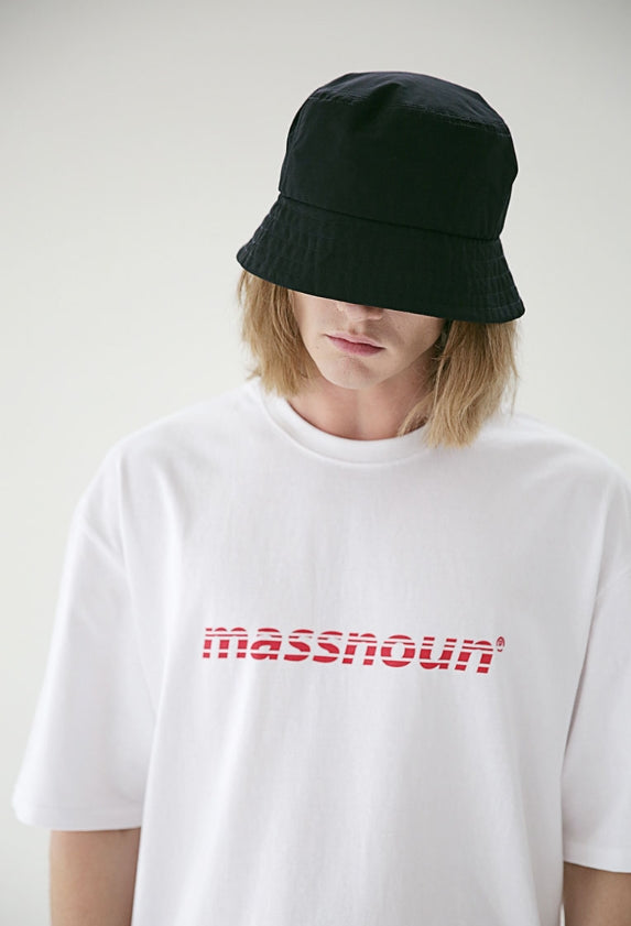 メスノウン(MASSNOUN) SL3 LOGO OVERSIZED T-SHIRTS MSETS006-WT