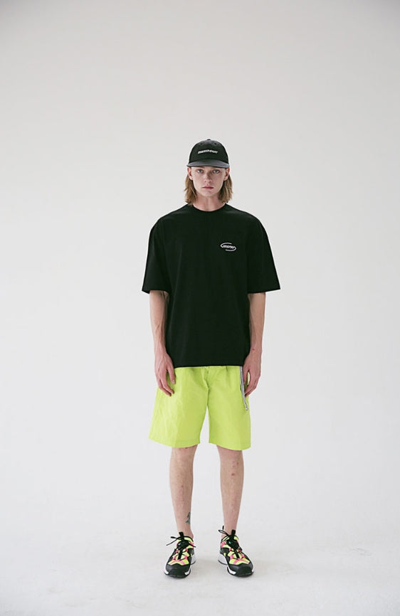 メスノウン(MASSNOUN) MSNU 3D LOGO OVERSIZED T-SHIRTS MSETS008-BK