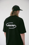 メスノウン(MASSNOUN) MSNU 3D LOGO OVERSIZED T-SHIRTS MSETS008-BK