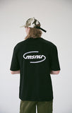 メスノウン(MASSNOUN) MSNU 3D LOGO OVERSIZED T-SHIRTS MSETS008-BK