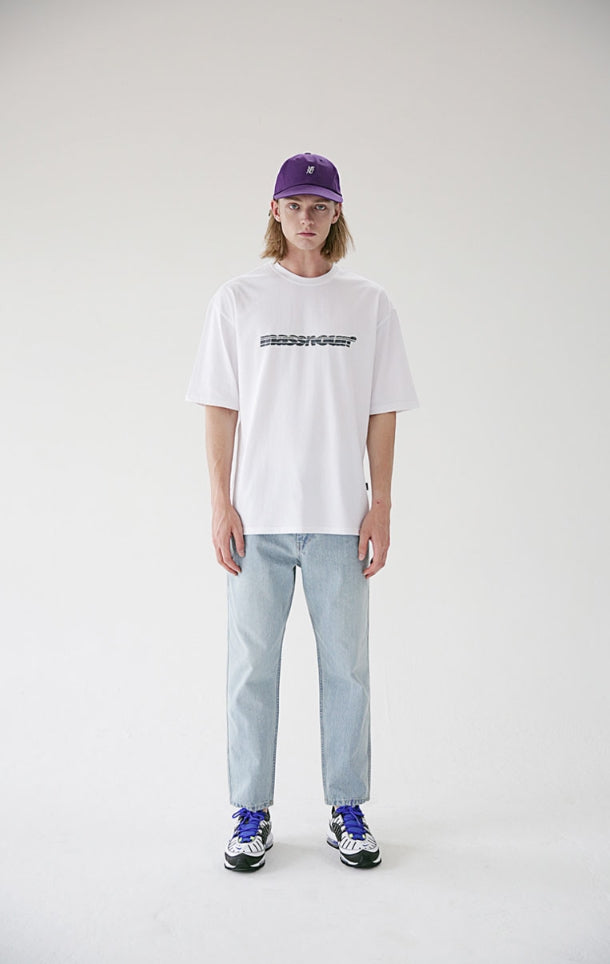 メスノウン(MASSNOUN) SL 3D LOGO OVERSIZED T-SHIRTS MSETS009-WT