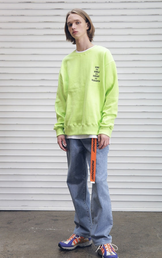 メスノウン(MASSNOUN) EQUAL DEATH SWEATSHIRT MFECR001-LG