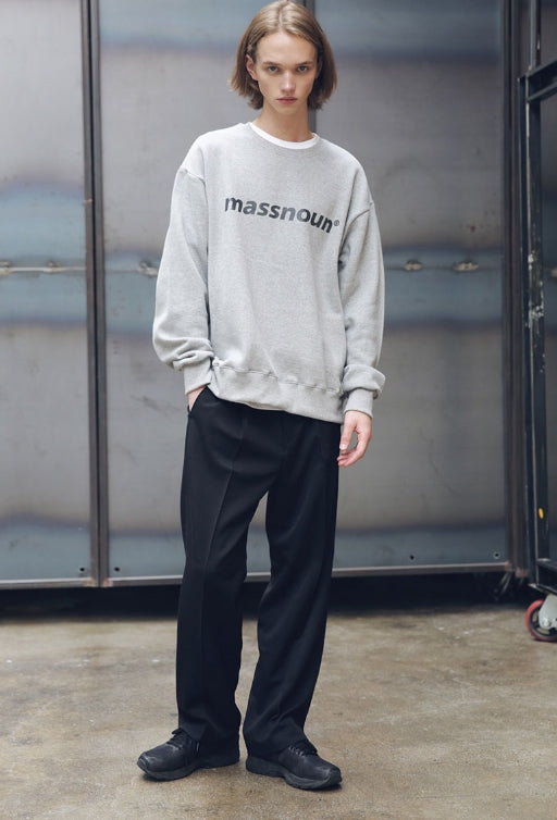 メスノウン(MASSNOUN) SL LOGO REVOLUTION SWEATSHIRT MFECR002-GR