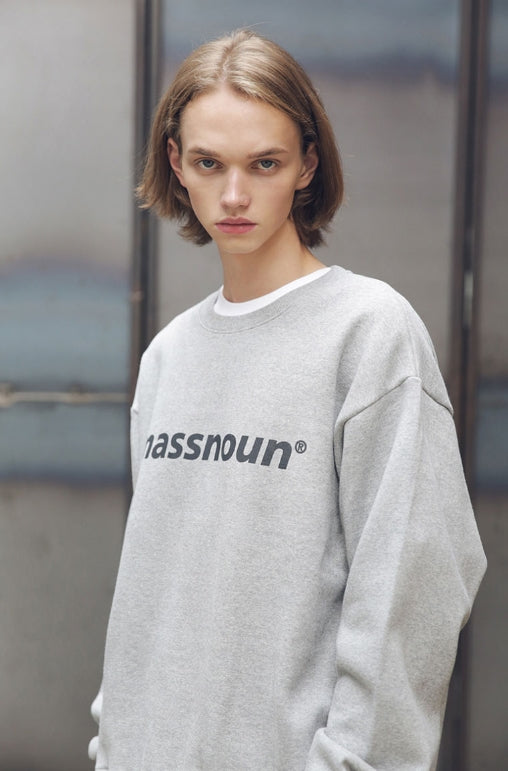 メスノウン(MASSNOUN) SL LOGO REVOLUTION SWEATSHIRT MFECR002-GR