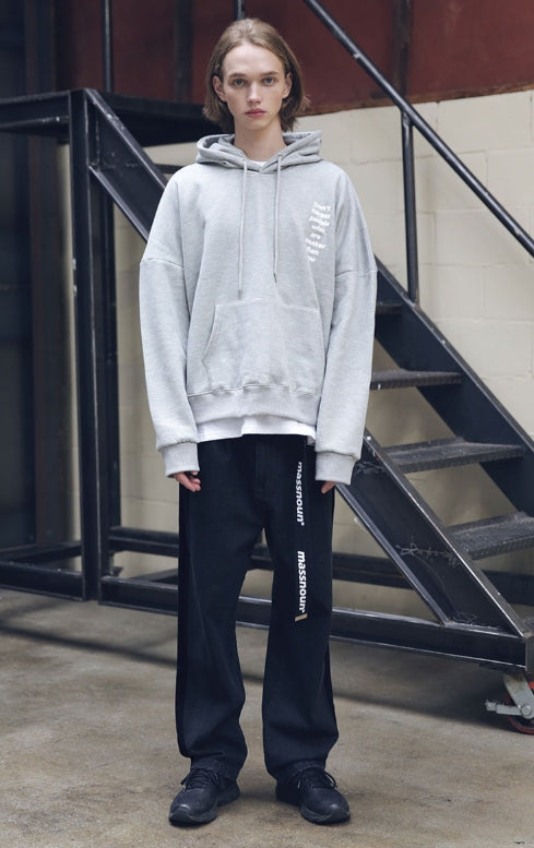 メスノウン(MASSNOUN) HARSSMENT OVER-FIT HOODIE MFEHD002-GR
