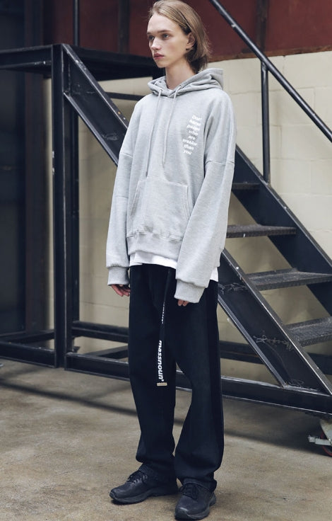 メスノウン(MASSNOUN) HARSSMENT OVER-FIT HOODIE MFEHD002-GR