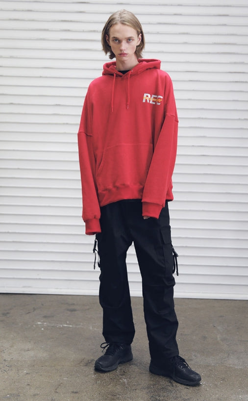 メスノウン(MASSNOUN) REC SCOTCH LOGO OVER-FIT HOODIE MFEHD003-RD