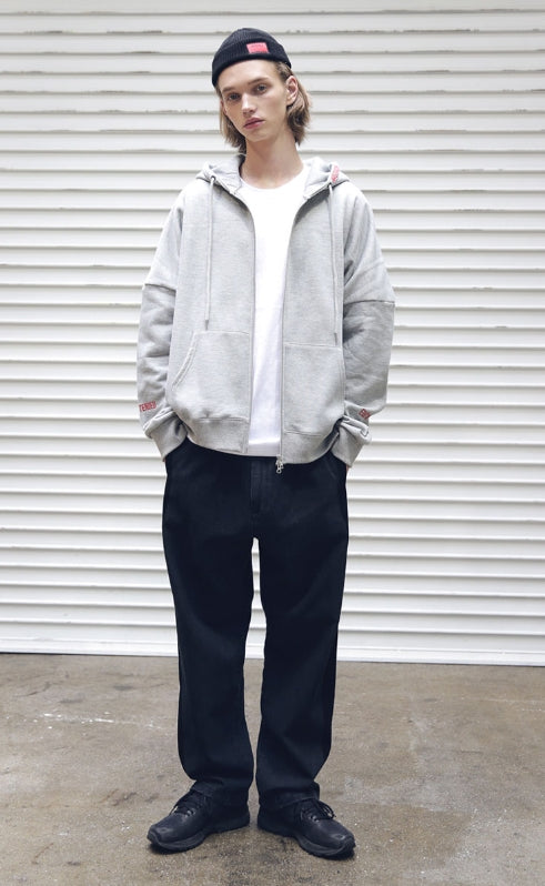 メスノウン(MASSNOUN) BROADCAST OVERSIZED HOOD ZIP-UP MFEZP001-GR