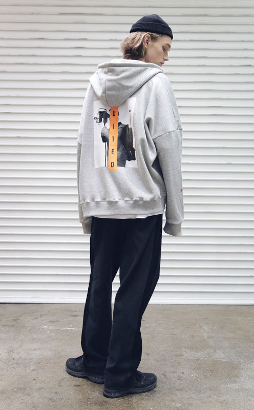 メスノウン(MASSNOUN) BROADCAST OVERSIZED HOOD ZIP-UP MFEZP001-GR