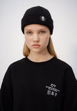 オーワイ(OY) SHORT BEANIE - BLACK