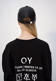 オーワイ(OY) LOGO LEATHER CAP - BLACK