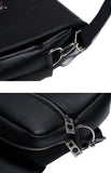 オーワイ(OY) LOGO LEATHER CROSS BAG - BLACK