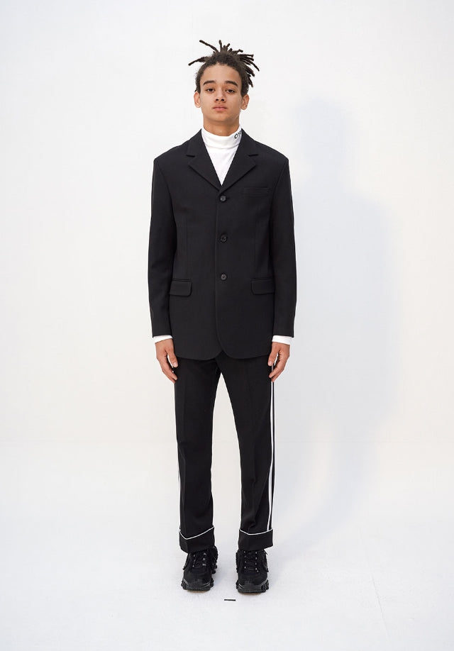 オーワイ(OY) TAPE SLACKS - BLACK