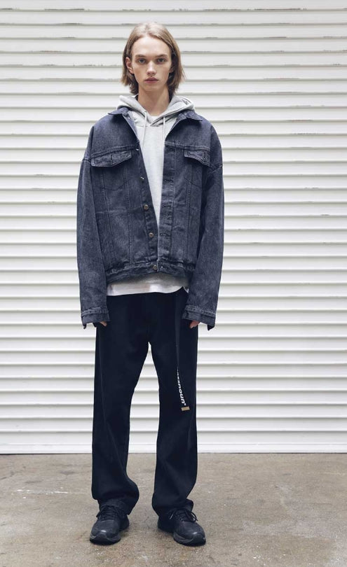 メスノウン(MASSNOUN) SB OVERSIZED DENIM JACKET MFEJK004-BK