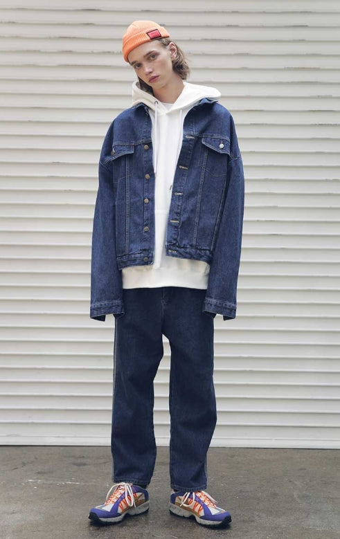 メスノウン(MASSNOUN) SB OVERSIZED DENIM JACKET MFEJK005-BL