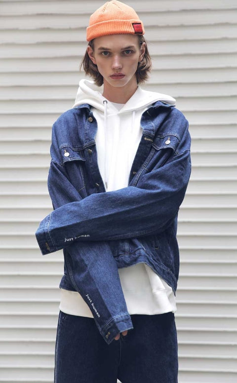 メスノウン(MASSNOUN) SB OVERSIZED DENIM JACKET MFEJK005-BL