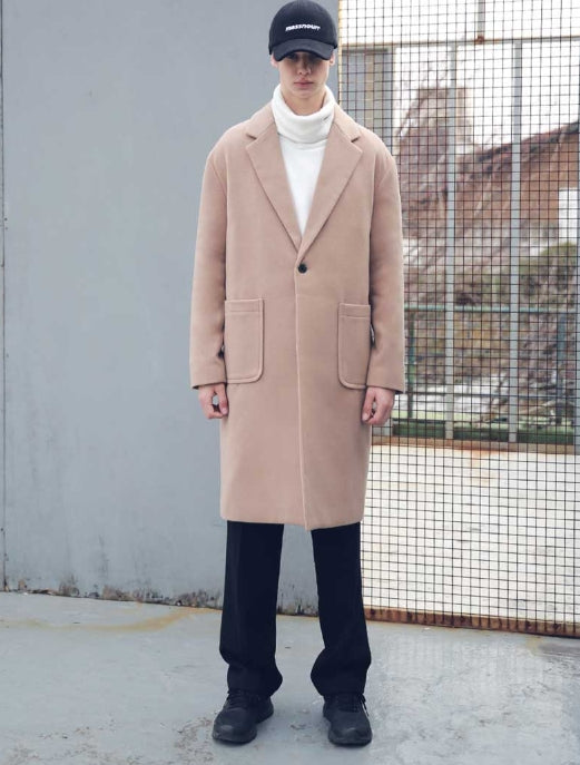 メスノウン(MASSNOUN) DROP SHOULDER OVERSIZED SINGLE COAT MFECT002-CM