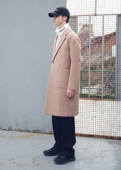 メスノウン(MASSNOUN) DROP SHOULDER OVERSIZED SINGLE COAT MFECT002-CM