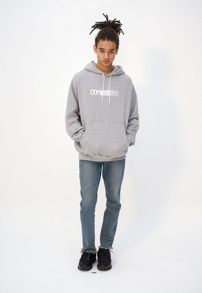 オーワイ(OY) SPEED LOGO HOODIE - GREY