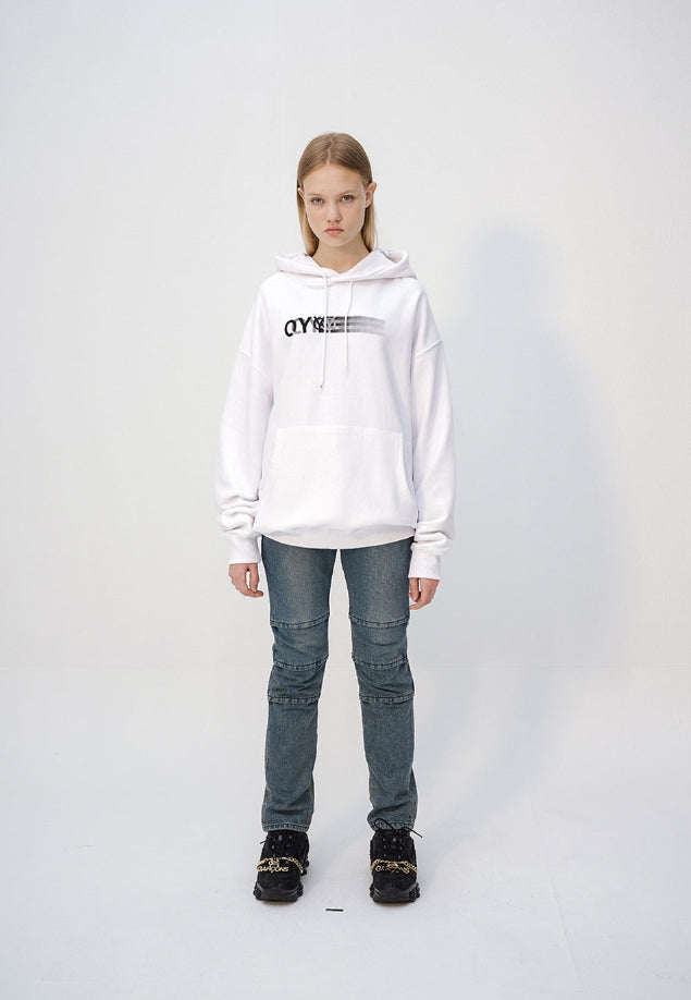 オーワイ(OY) SPEED LOGO HOODIE - WHITE