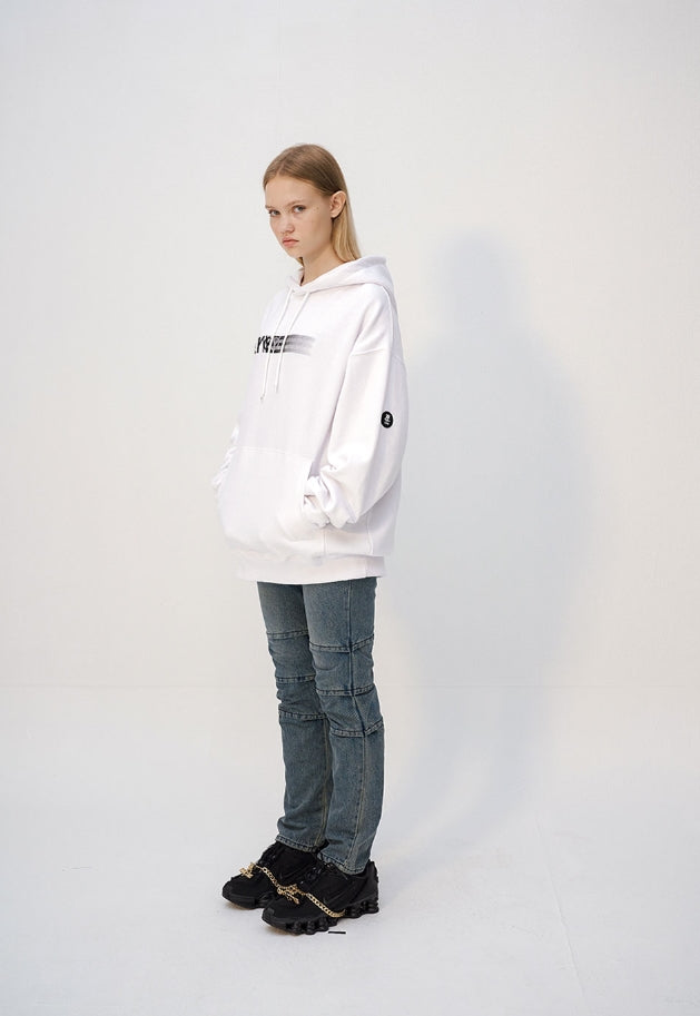 オーワイ(OY) SPEED LOGO HOODIE - WHITE