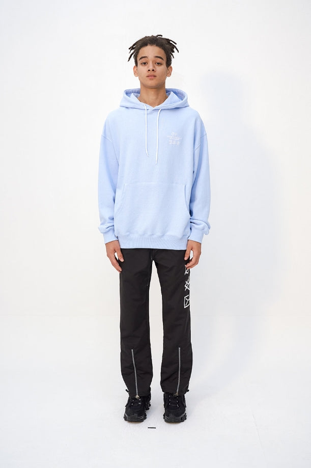 オーワイ(OY) TRIPLE LOGO HOODIE - SKY BLUE