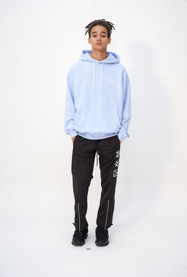 オーワイ(OY) TRIPLE LOGO HOODIE - SKY BLUE