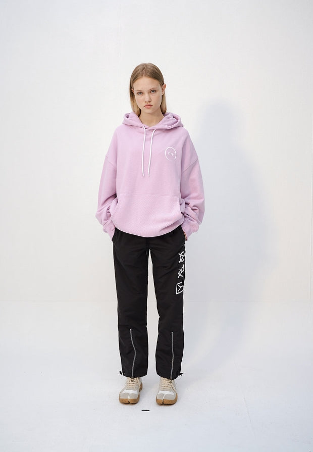 オーワイ(OY) BACK STRING HOODIE - PURPLE
