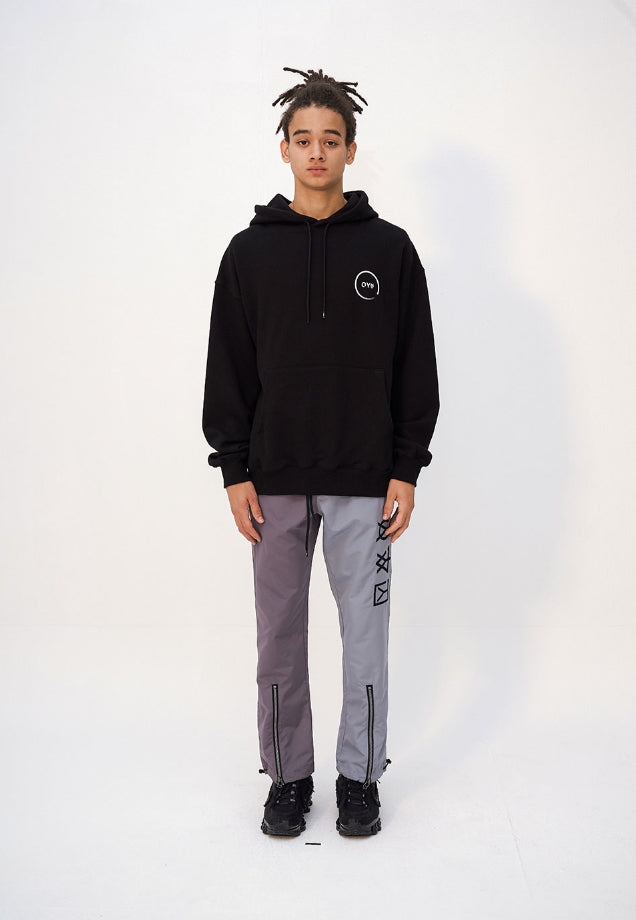 オーワイ(OY) BACK STRING HOODIE - BLACK