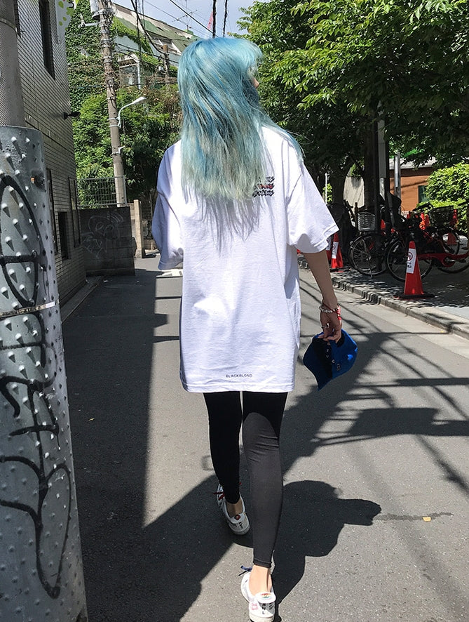 ブラックブロンド(BLACKBLOND) BBD Graffiti Logo Short Sleeve Tee (White)