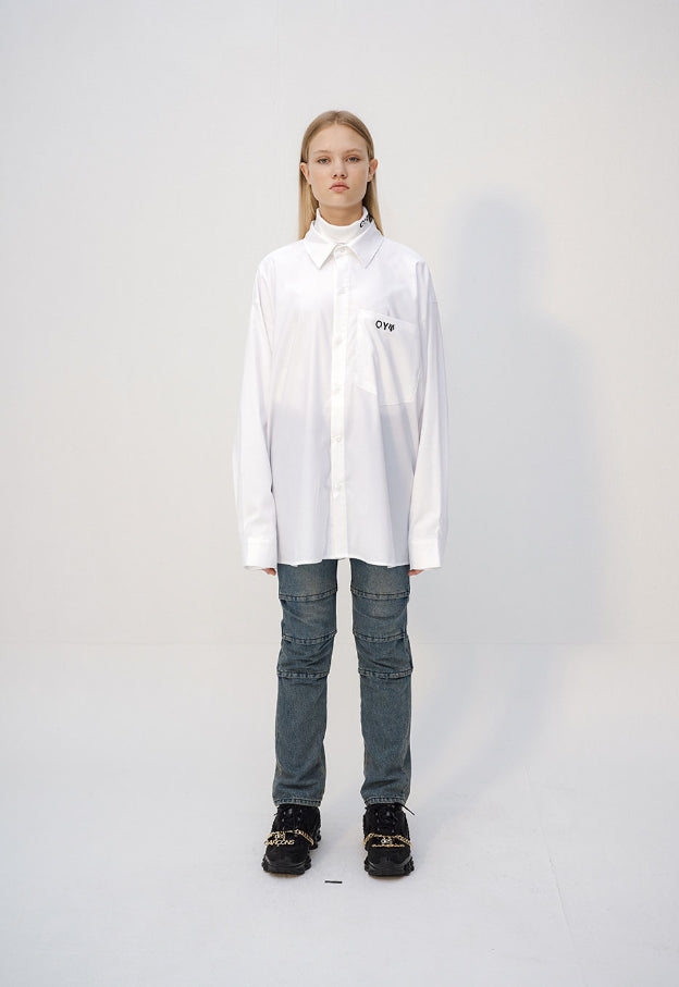 オーワイ(OY) TAPE RING SHIRTS - WHITE