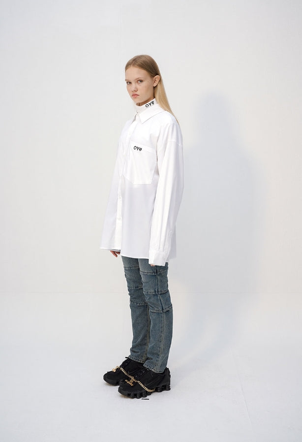 オーワイ(OY) TAPE RING SHIRTS - WHITE