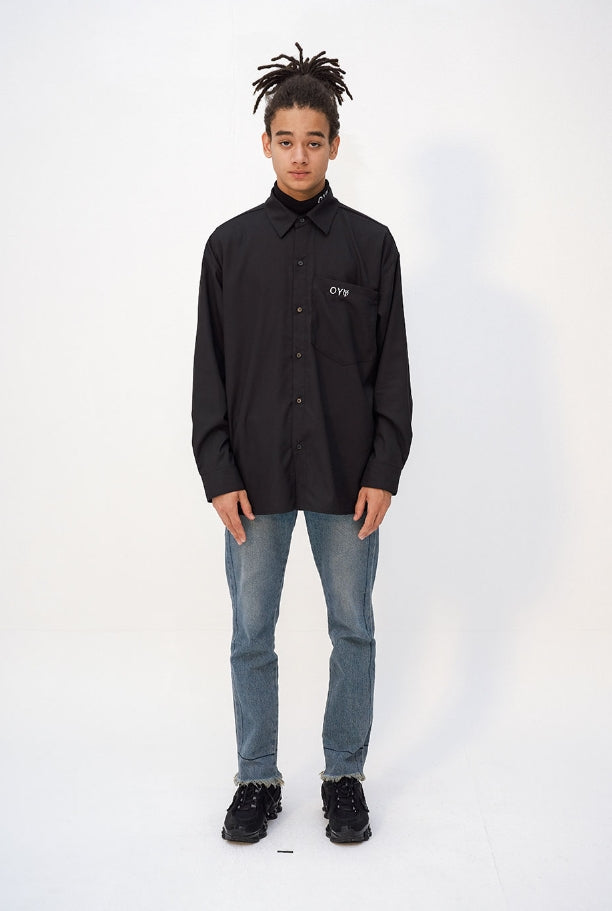 オーワイ(OY) TAPE RING SHIRTS - BLACK